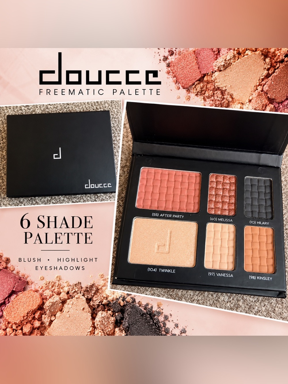 Doucce Freematic 6-Shade Face & Eye Palette – NEW